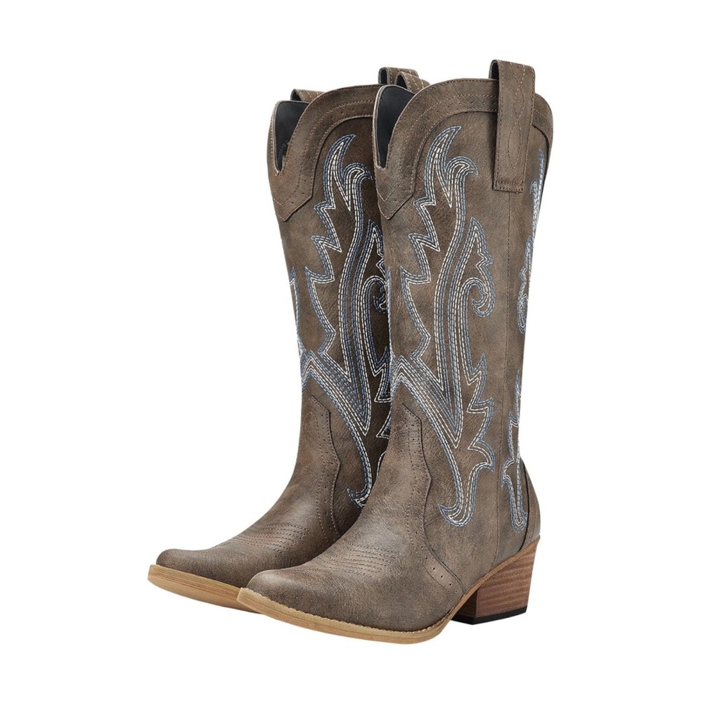 HISEA Rollda Women Western Boots Cowgirl Boots